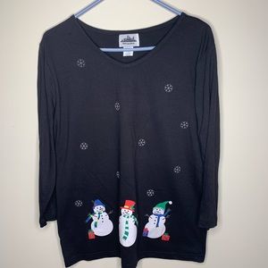 Snowman t-shirt size large